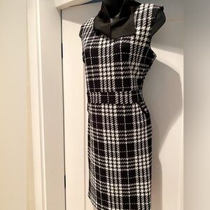 Vintage style black and white dress